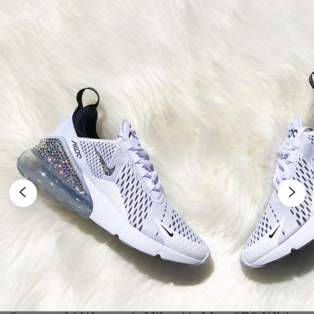 ISO Swarovski Nike Air Max 270 Black&White Size 7.0